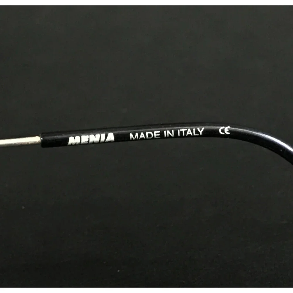 Menia Eyeglasses Frames MOD.4117 COL.745 Silver Green Oval Wire Rim 45-20-140